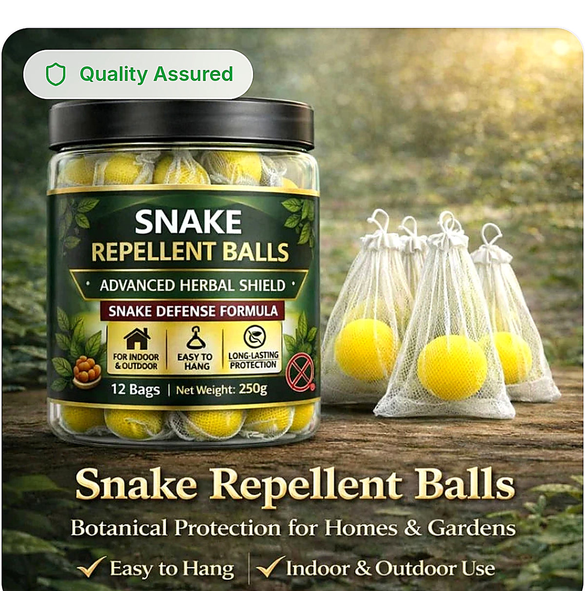 Snake Repellent Balls – Buy 1 Get 1 FREE | Advanced Herbal Shield_ 🎉 2 JARS in OnE price(⏳⏱️special offer)