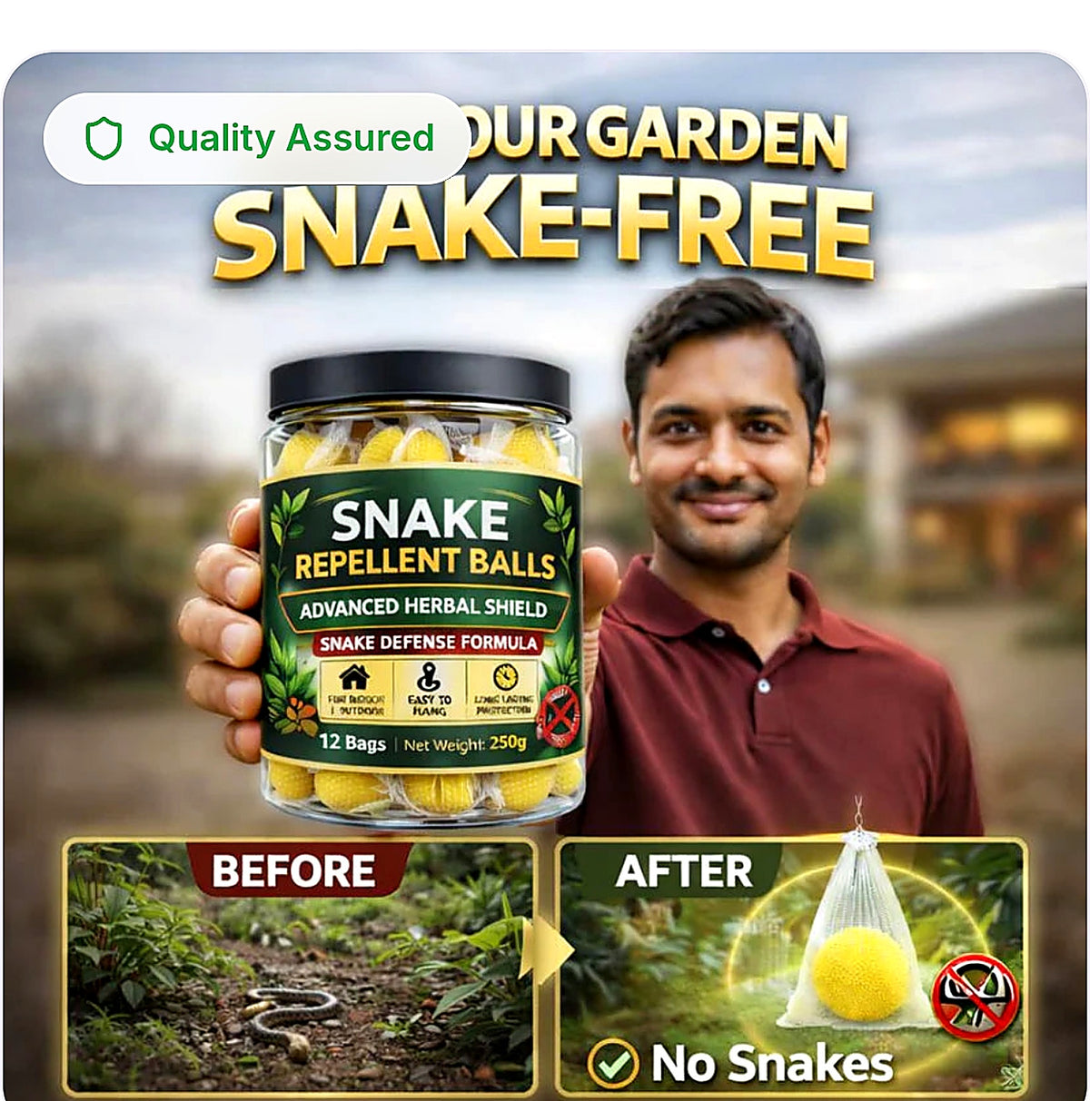 Snake Repellent Balls – Buy 1 Get 1 FREE | Advanced Herbal Shield_ 🎉 2 JARS in OnE price(⏳⏱️special offer)