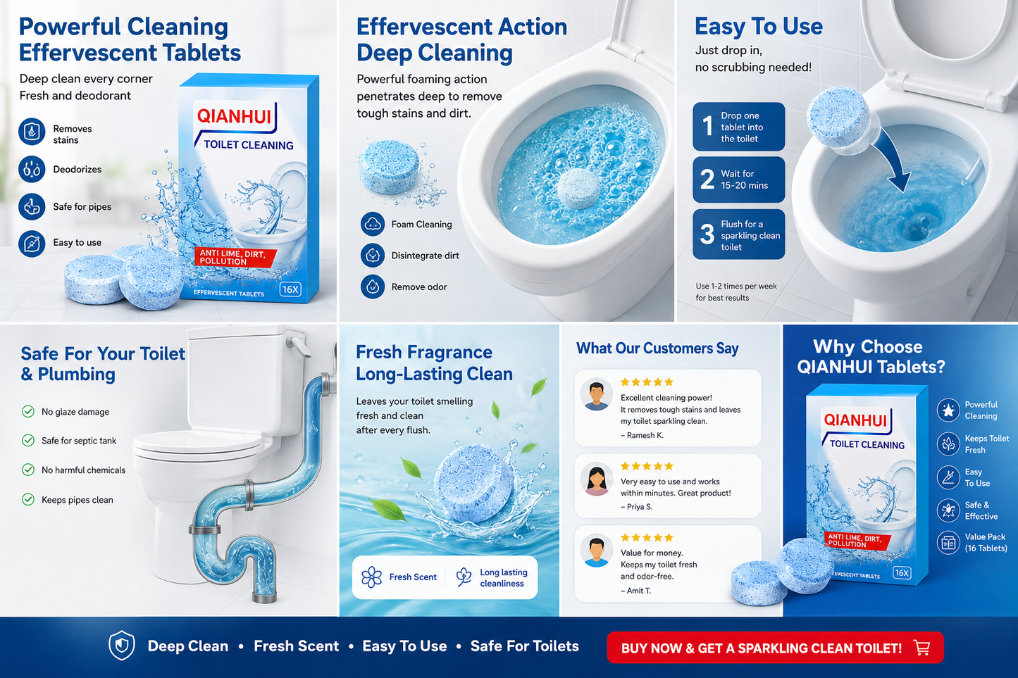 Toilet Bowl for Toilet cleaning  Tablets